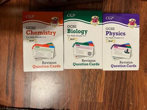 Gcse Aqa Combined Science Revision Flashcards All 3 Question Cards Pack