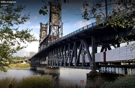 Industrial History 1912 Double Decker Steel Bridge Over Willamette
