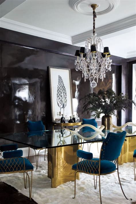 Golden Dining Room Table Inspiration Gold Dining Room Gold Dining