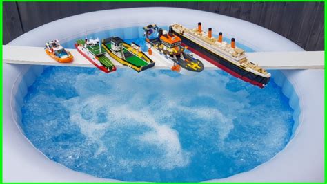 Do Lego Boats Float In A Hot Tub Youtube