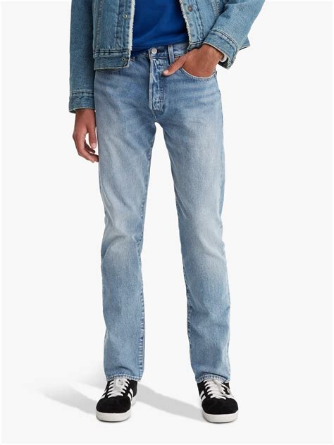 Levis 501 Slim Tapered Jeans Revolution Mid
