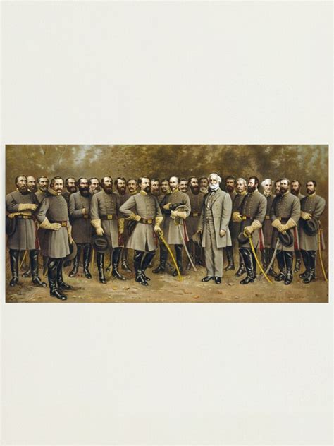 Robert E Lee And His Generals Group Portrait Photographic Print For