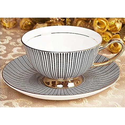 Porcelain Cup And Saucer Sets Tea And Coffee White Color With Spoon 7 Oz