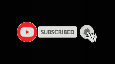 Subscribe Click Button Black Screen Animation Youtube