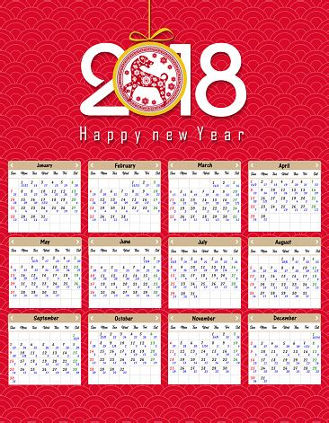 Chinese zodiac 2018 the year the dog and what it means dogtime on chinese old calendar 2018. Vetores de Calendário Lunar Calendário Chinês Para O Ano ...