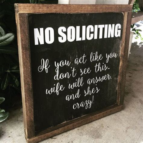 This Item Is Unavailable Etsy Funny Wood Signs No Soliciting Signs