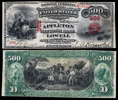 Large Denominations Of United States Currency Bank Notes Paper