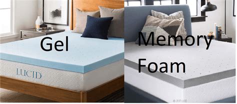gel vs memory foam mattress toppers what s the difference