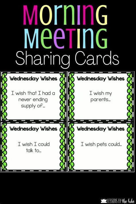 Morning Meeting Sharing And Discussion Prompt Cards Video Video