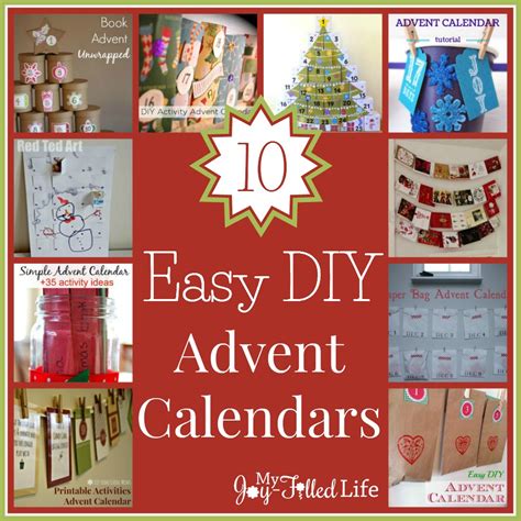 10 Easy Diy Advent Calendars My Joy Filled Life