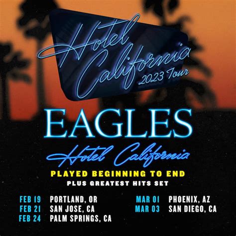 Eagles Announce 2023 Hotel California Tour Dates Bravewords