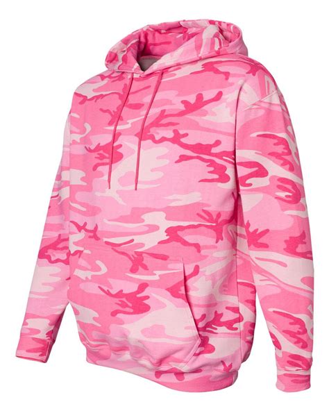 Womens Camo Camouflage Hooded Sweatshirt Hoodie Pink Woodland S M L Xl