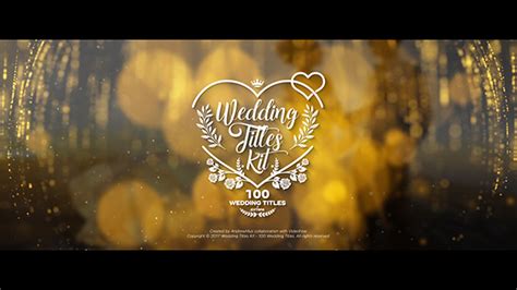 Free templates for adobe after affects. Wedding Titles Kit - 100 Titles - Free Download - Free ...