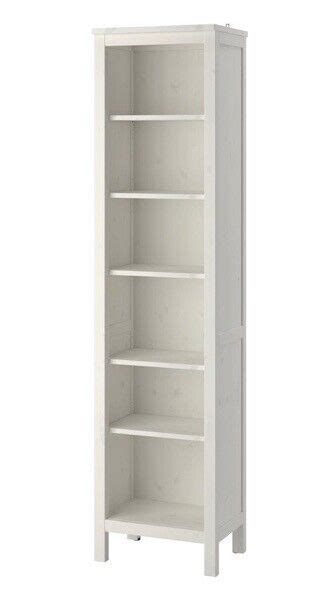Ikea Hemnes Narrow Bookcase White Stain And Solid Wood Excellent