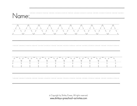 22 Preschool Printable Writing Patterns