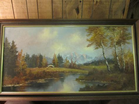 I Have 3 Oil On Canvas Framed Landscape Paintings Purchased In Germany