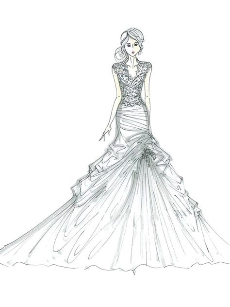 Barbie Wedding Dress Coloring Pages At