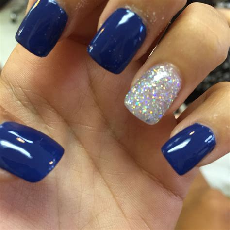 Royal Blue Nail Designs For Prom