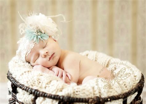 Newborn Princess In A Basket Detroit Newborn Photography
