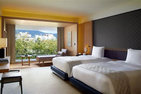 The Ritz Carlton Kyoto Hotel Nakagyo Ward Kyoto Japan Suite Kamogawa Double Beds Travoh