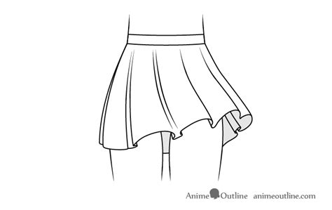 How To Draw Anime Skirts Step By Step Animeoutline Anime Skirts