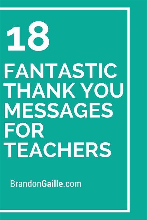 Teacher appreciation day message from students. 19 Fantastic Thank You Messages for Teachers | Messages ...