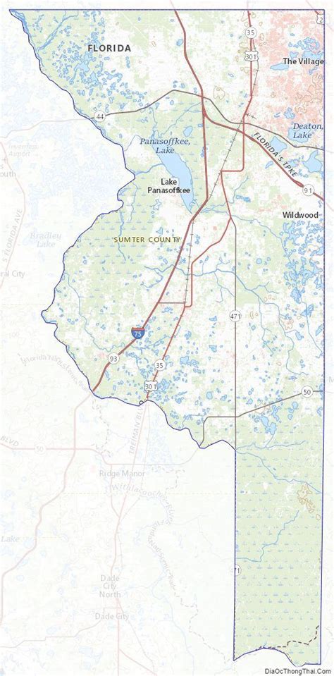 Topographic Map Of Sumter County Florida Sumter Us Map Topographic