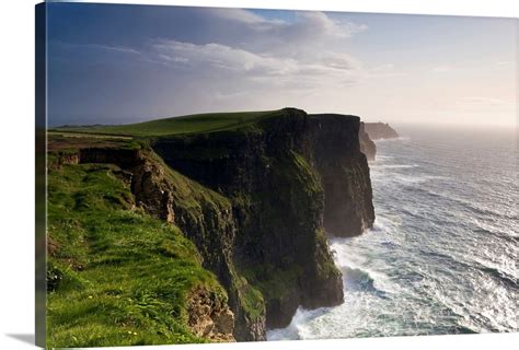 Ireland Clare The Wild Waves Of Atlantic Ocean Storms Pound Cliffs Of