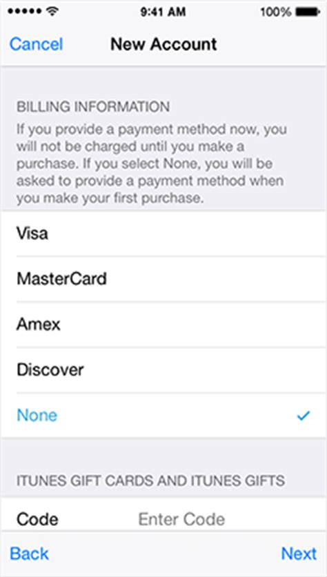 Create apple id account no credit card. Create an iTunes Store, App Store, or iBooks Store account without a credit card or other ...