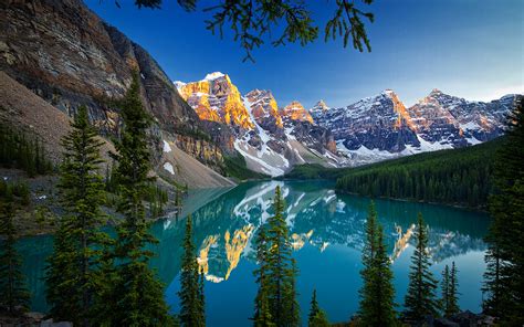 壁紙、1920x1200、カナダ、山、風景写真、湖、森林、moraine Lake、バンフ国立公園、自然、ダウンロード、写真