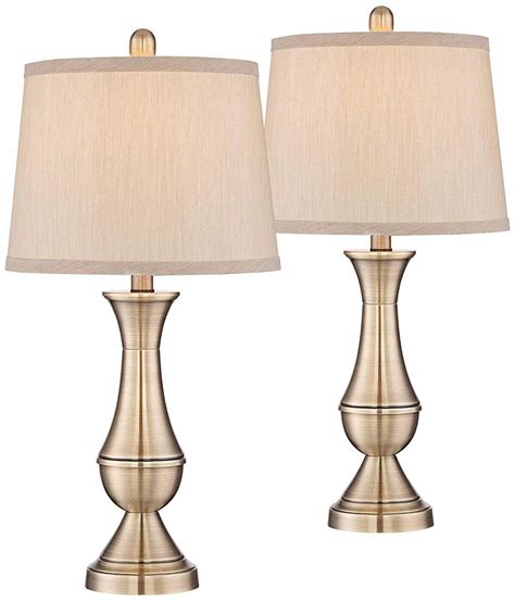 Set Of Two Traditional Table Lamps Metal Table Lamps Table Lamp Sets