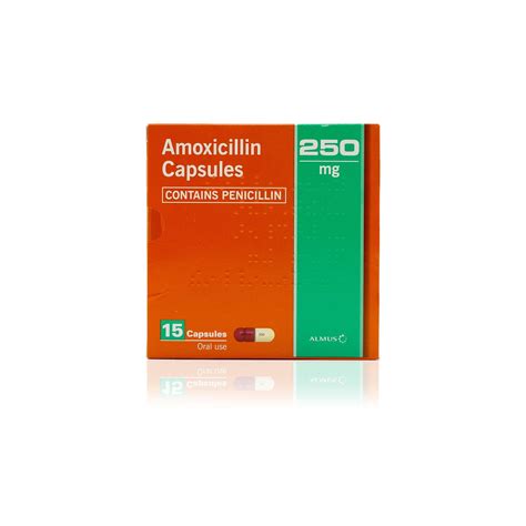 Amoxicillin Capsules 250mg X 15 Lkm Pharma