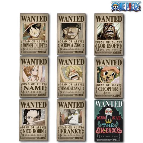 One Piece Wanted Poster Big Mom Arc Ruffy Zoro Nami Sanji Chopper Robin Luffy Picclick Uk