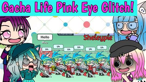 Gacha Life Pink Eye Glitch Shout Out Youtube