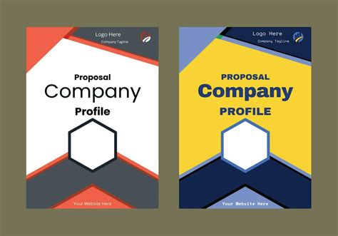 Professional Business Company Profile Vector Template Free Flyer