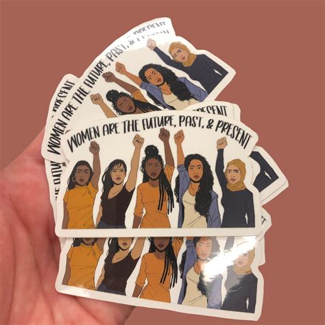 Empowered Women Sticker Girl Power Sticker Feminist Sticker Etsy