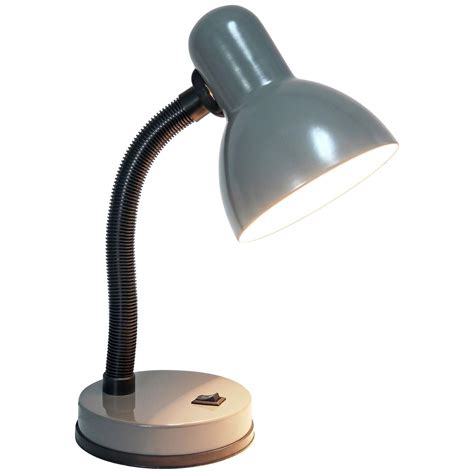 Simple Designs Basic Gray Hose Neck Metal Desk Lamp 77g39 Lamps Plus