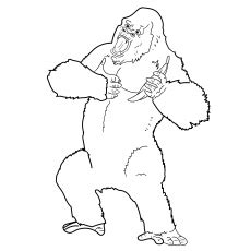 King kong gorilla coloring page free template. King Kong Coloring Pages at GetColorings.com | Free ...