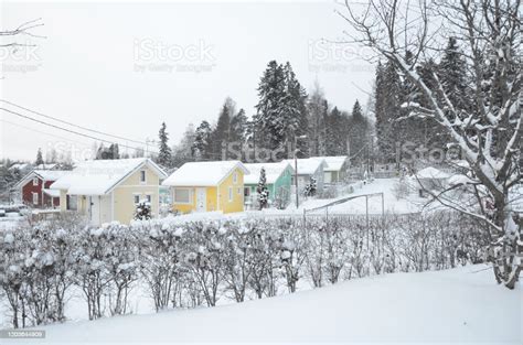 Beautiful Winter Scene Of Pispala Tampere Stock Photo Download Image
