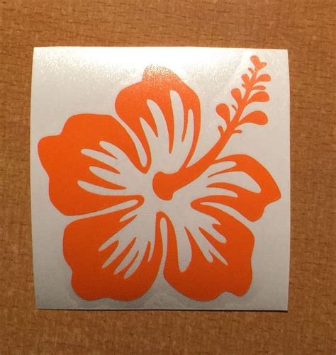 Hawaii Hawaiian Islands Hibiscus Flower Vinyl Decal Sticker Pastel