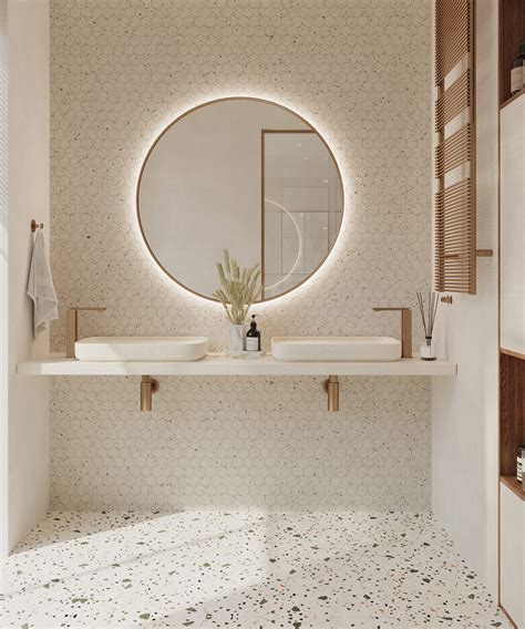 Terrazzo Bathroom Floor Interior Design Ideas