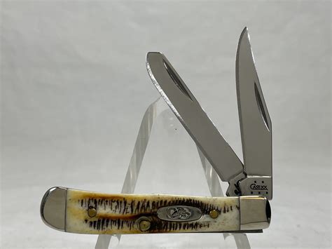 Case Xx Usa Ss Bone Stag Tiny Trapper Mint In Box