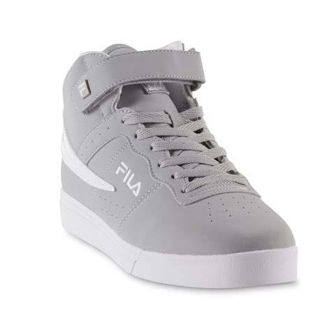 Fila Mens Vulc 13 Graywhite Mid Top Sneaker