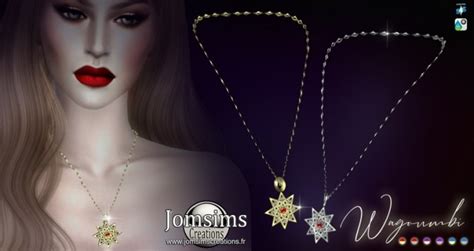 Wagoumbi Necklace At Jomsims Creations Sims 4 Updates