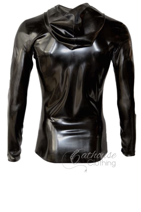 Mens Latex Zip Hoodie Cathouse Clothing