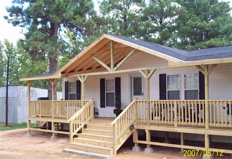 Shingled Roofed Porches Longviewdecks Mobile Home Porch