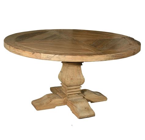 Pedestal 60 Round Dining Table Reclaimed Wood Round Dining Tables