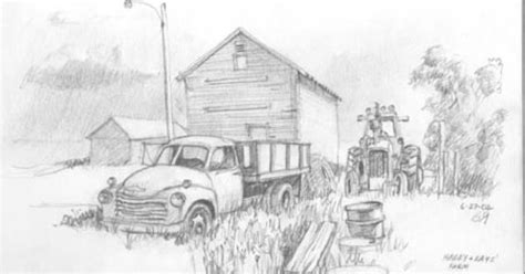A solid drawing can stand on its own or be the foundation for a great painting. +real sketched drawings | Old Truck on Harry and Kay's ...