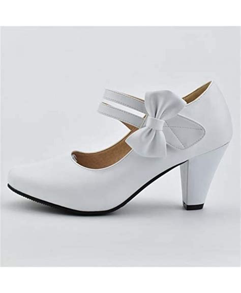 100fixeo Chic Mary Jane Shoes Women Heels And Pumps Ladies Block High