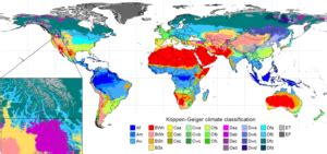 Koeppen S Climate Classification System Map